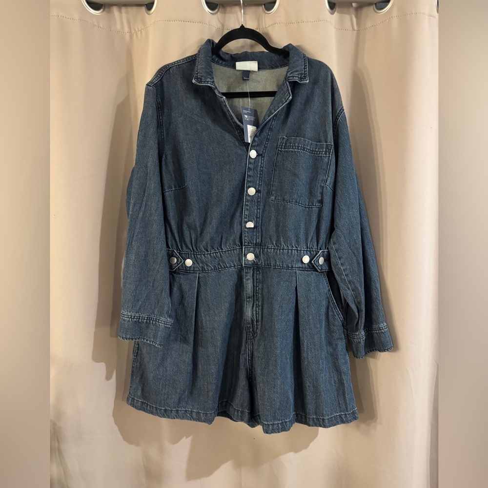 NWT Universal Thread Blue Denim Jumpsuit
